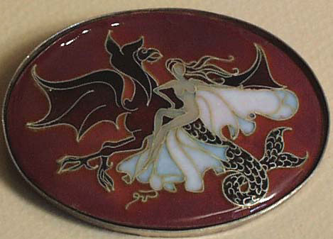 Dragon and Nude Enamel