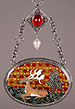 Stag and Tree and Pearl Enamel Pendant thumbnail