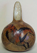 Cave Painted Horse Gourd